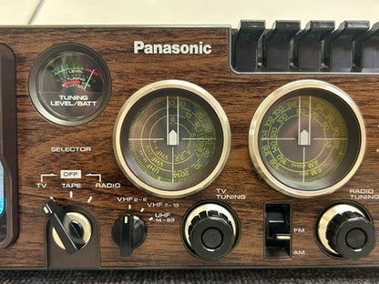 Panasonic TR-5000 Portable Radio * Cassette * B&W TV * Fully Serviced * New Belts * Manual