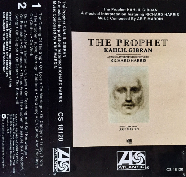 Khalil Gibran Featuring Richard Harris : The Prophet (Cass, Album)