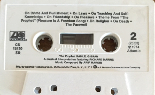 Khalil Gibran Featuring Richard Harris : The Prophet (Cass, Album)