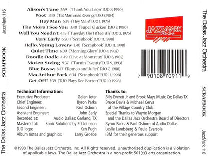 Dallas Jazz Orchestra With Galen Jeter : Scrapbook (CD, Comp)