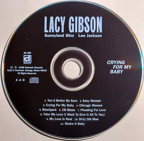 Lacy Gibson : Crying For My Baby (CD, Album)