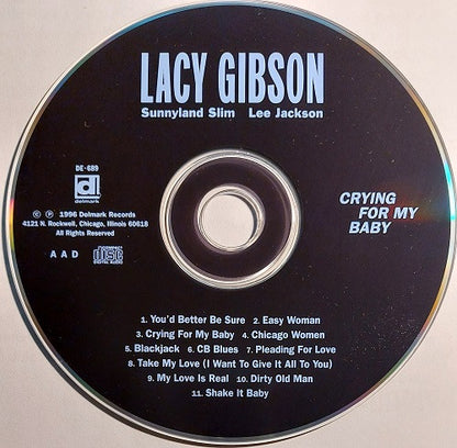 Lacy Gibson : Crying For My Baby (CD, Album)