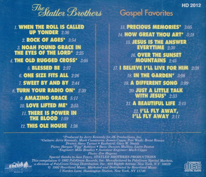 The Statler Brothers : Gospel Favorites (CD, Album, RE)