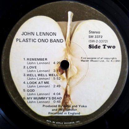 John Lennon / Plastic Ono Band* : John Lennon / Plastic Ono Band (LP, Album, Scr)