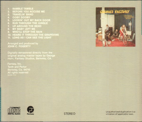 Buy Creedence Clearwater Revival : Cosmo's Factory (CD, Album, RE