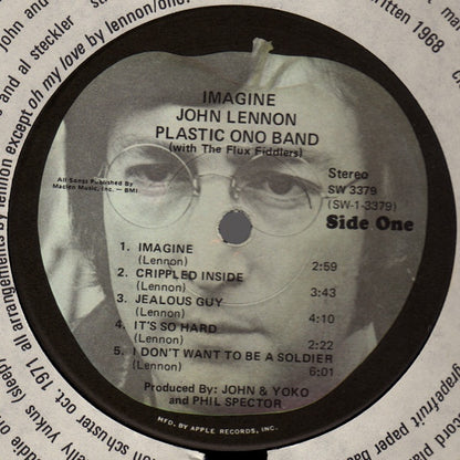 John Lennon : Imagine (LP, Album, Scr)