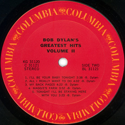 Bob Dylan : Bob Dylan's Greatest Hits Volume II (2xLP, Comp, Pit)