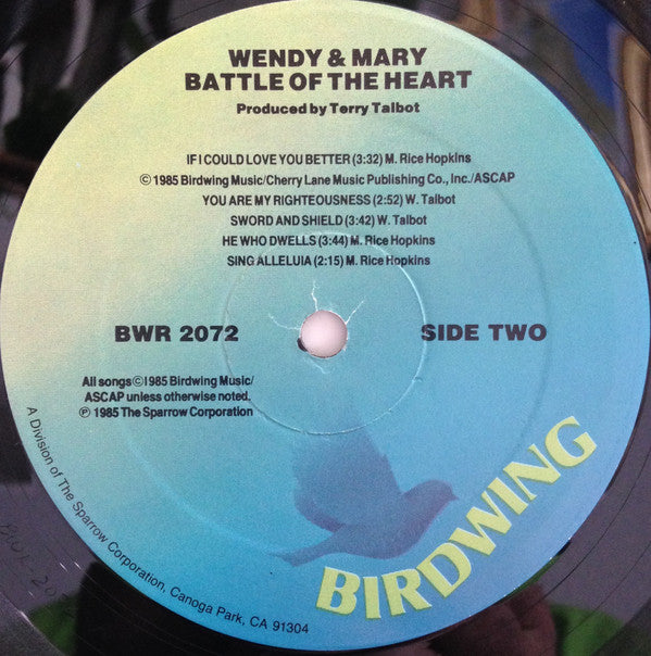 Wendy & Mary* : Battle Of The Heart (LP, Album)