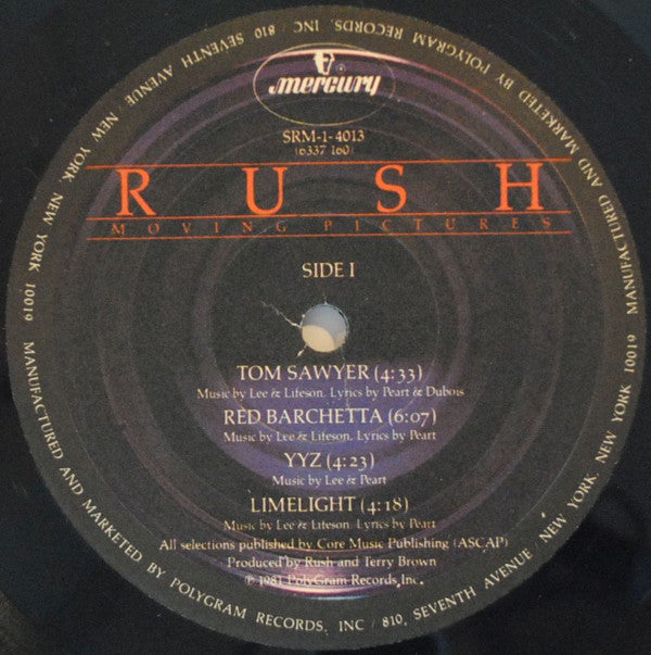 Rush : Moving Pictures (LP, Album, Pre)