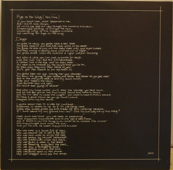 Pink Floyd : Animals (LP, Album, RP, Gat)