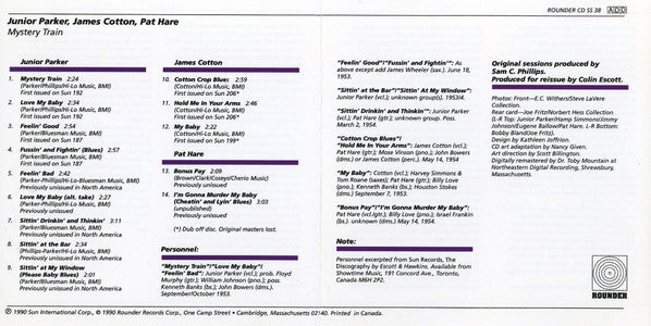 Little Junior Parker / James Cotton / Pat Hare : Mystery Train (CD, Comp)