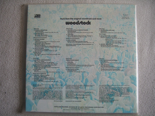 Various : Woodstock - Music From The Original Soundtrack And More (3xLP, Album, RE, Aut)