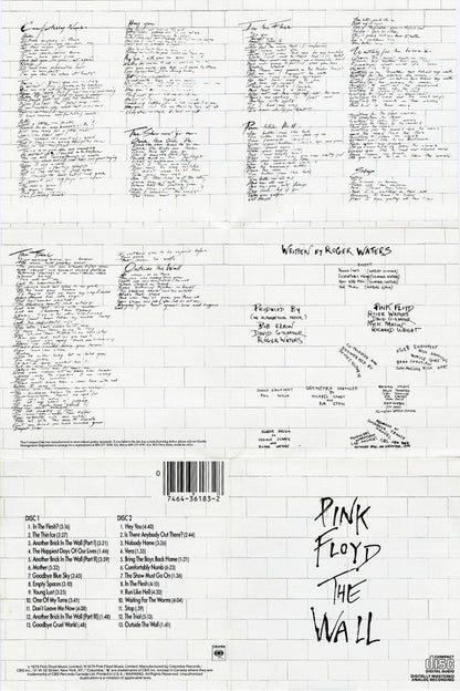 Pink Floyd : The Wall (2xCD, Album, RE)