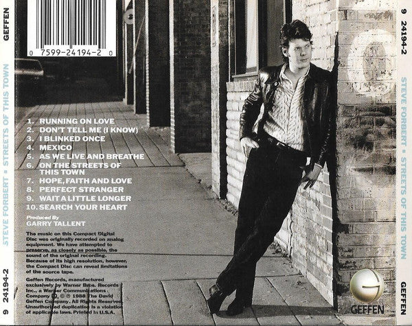 Steve Forbert : Streets Of This Town (CD, Album)