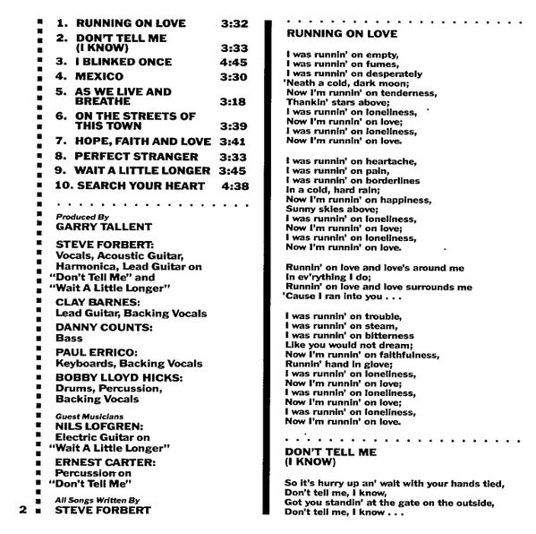 Steve Forbert : Streets Of This Town (CD, Album)