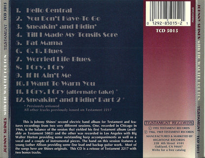 Johnny Shines With Big Walter Horton* : Johnny Shines With Big Walter Horton (CD, Album, RE)