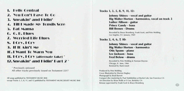 Johnny Shines With Big Walter Horton* : Johnny Shines With Big Walter Horton (CD, Album, RE)