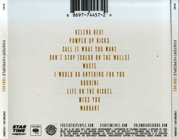 Foster The People : Torches (CD, Album, Son)