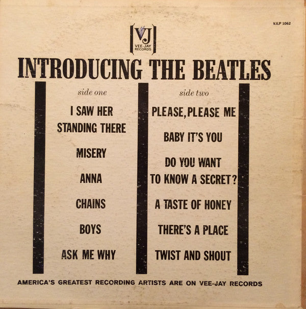 Buy The Beatles : IntroducingThe Beatles (LP, Album, Mono, All