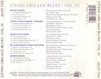 Detroit Junior / Luther "Guitar Junior" Johnson / Queen Sylvia Embry, Big Leon Brooks' Blues Harp Band, Andrew Brown : Living Chicago Blues - Volume Number 4 (CD, Comp)