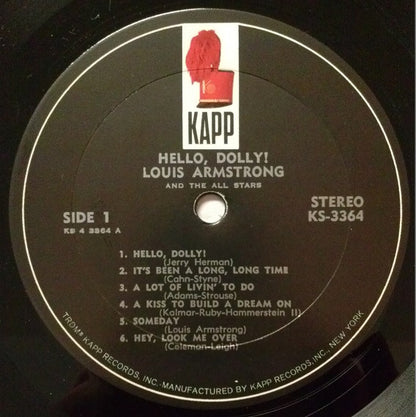 Louis Armstrong : Hello, Dolly! (LP, Album, All)
