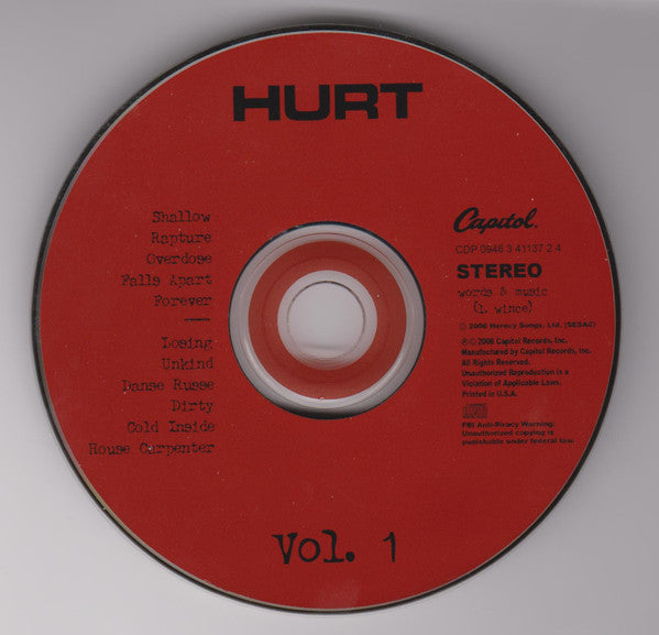 Hurt (2) : Vol. 1 (CD, Album)