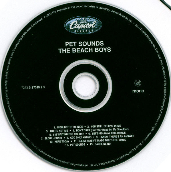 The Beach Boys : Pet Sounds (HDCD, Album, Mono, RE, RM, EMI)