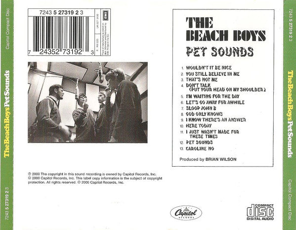 The Beach Boys : Pet Sounds (HDCD, Album, Mono, RE, RM, EMI)