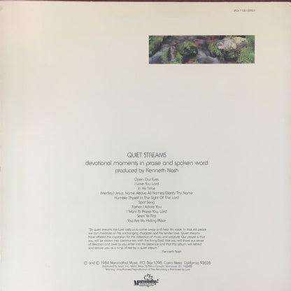 Various : Quiet Streams:  Devotional Moments In Praise And Spoken Word (LP, Album)