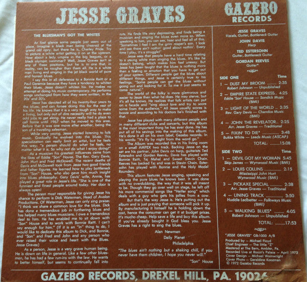 Jesse Graves : Jesse Graves (LP, Album)