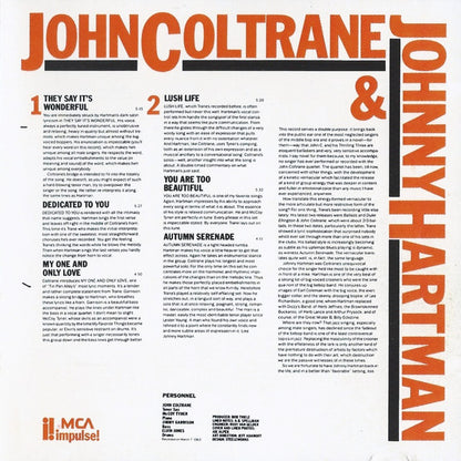 John Coltrane & Johnny Hartman : John Coltrane & Johnny Hartman (CD, Album, RE, RM)