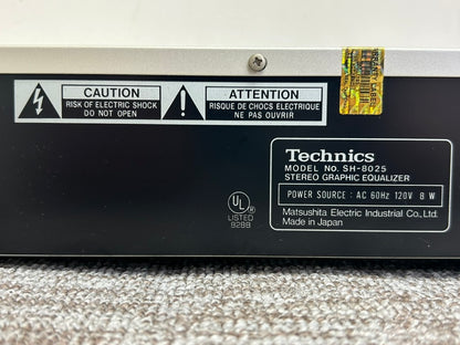 Technics SH-8025 Stereo Graphic Equalizer * Fully Serviced