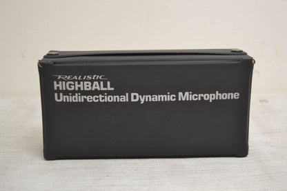 Realistic 33-984A Highball Dynamic Microphone * Box * Manual * Fully Serviced