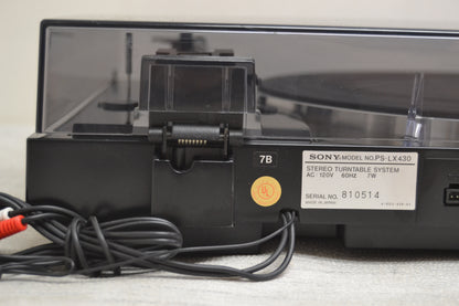 Sony PS-LX430 Turntable * Fully Automatic * P-Mount Cartridge * Fully Serviced