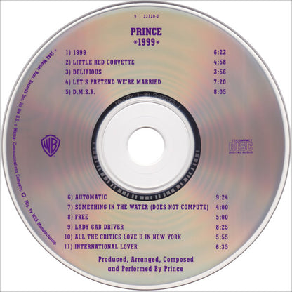 Prince : 1999 (CD, Album, RE, SRC)