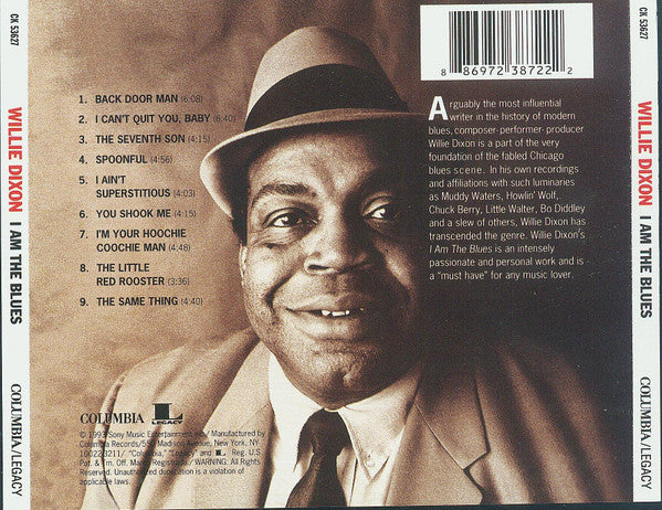 Willie Dixon : I Am The Blues (CD, Album, RE)