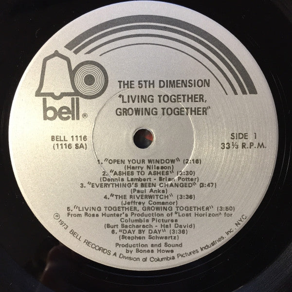 The Fifth Dimension : Living Together, Growing Together (LP)