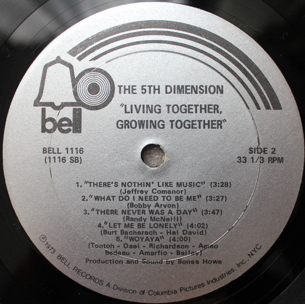 The Fifth Dimension : Living Together, Growing Together (LP)