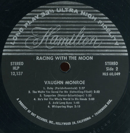 Vaughn Monroe : Racing With The Moon (LP, Comp)