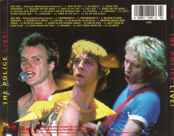 The Police : Live! (2xCD, Album, Club)