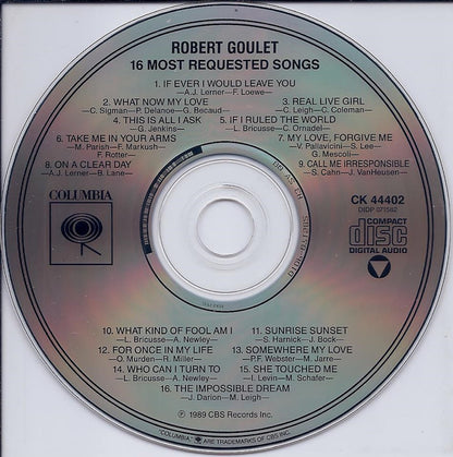 Robert Goulet : 16 Most Requested Songs (CD, Comp)
