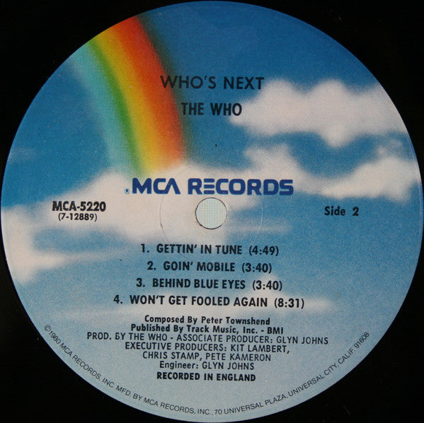 The Who : Who's Next (LP, Album, RE, Pin)
