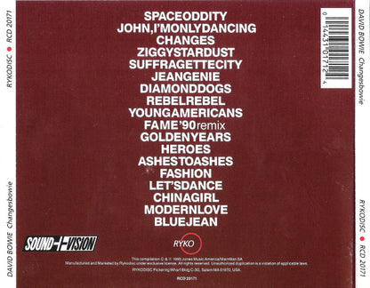 David Bowie : Changesbowie (CD, Comp, RE, Gre)