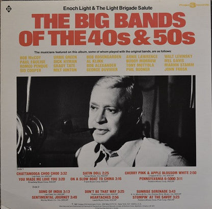 Enoch Light And The Light Brigade : Enoch Light And The Light Brigade Salute The Big Bands Of The 40s & 50s (LP, Album)