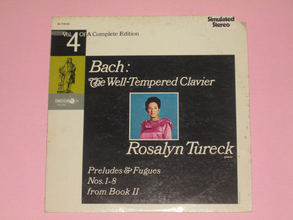 Bach* : Rosalyn Tureck : The Well-Tempered Clavier (LP, Album, Glo)