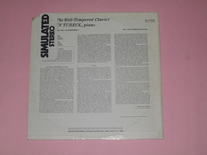 Bach* : Rosalyn Tureck : The Well-Tempered Clavier (LP, Album, Glo)