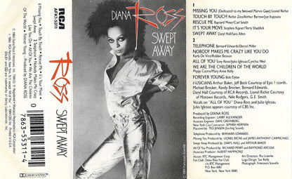 Diana Ross : Swept Away (Cass, Album)