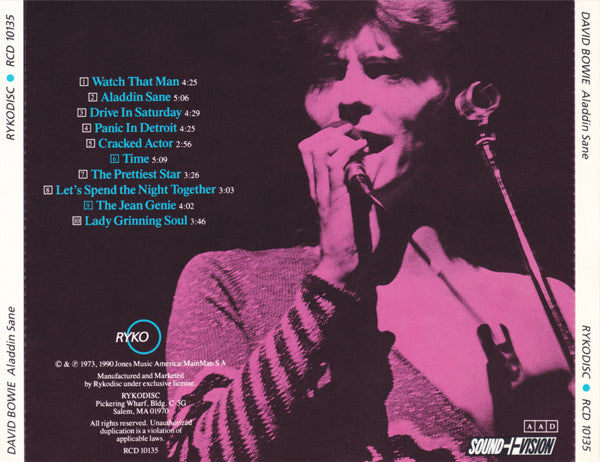 David Bowie : Aladdin Sane (CD, Album, RE, RM)