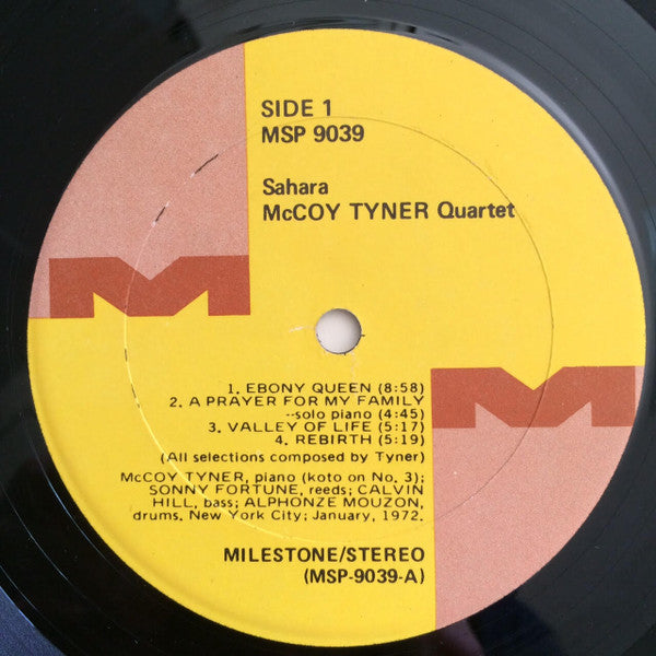 McCoy Tyner : Sahara (LP, Album, Son)