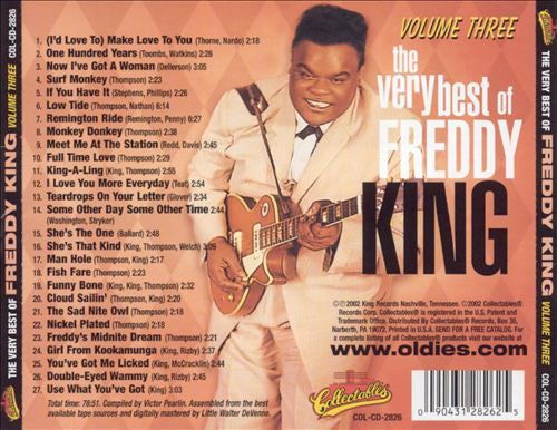 Freddy King* : The Very Best Of Freddy King Volume Three (CD, Comp, Mono)